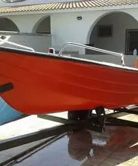 Barca vtr 4mt + Motore 15cv benzina + Carrello