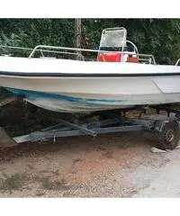 Barca a motore + carello