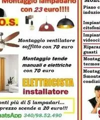 Montaggio ventilatore a soffitto Roma Talenti