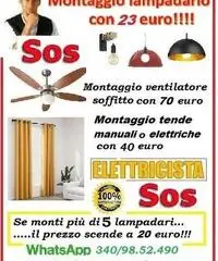Montaggio ventilatore a soffitto Roma Talenti