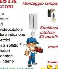Montaggio lampadario Roma Torre Angela 20 euro