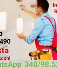 Montaggio lampadario Roma Torre Angela 20 euro