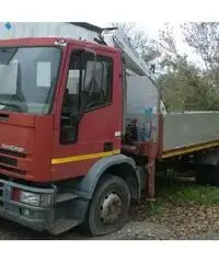 Eurocargo 150e18 kappa anno 2001 cassone e gru Eurocargo 150e18 kappa anno 2001 cassone e gru