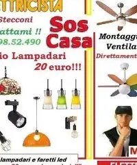 Elettricista installazione lampadari applique