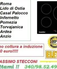 Montaggio piano cottura a induzione Roma