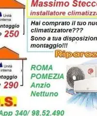 Smontaggio climatizzatori fissi a Roma