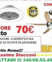 Montaggio ventilatore a soffitto Roma e castelli Romani