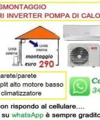 Montaggio condizionatore inverter Ardea e colle Romito