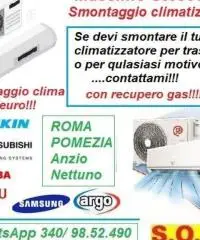 Smontaggio condizionatori Pomezia colli di enea