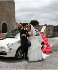 Noleggio fiat 500 (colore bianco perla) per cerimonie - Molise
