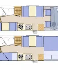 LAIKA ECOVIP 3 L CAMPER USATO 5-6 POSTI -2001 GARANTITO