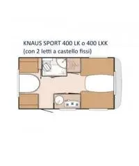 KNAUS SPORT 400 LKK CON CLIMA FINE SERIE KNAUS