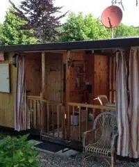 Roulotte e preingresso 3x4 m (bagno con doccia)