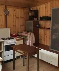 Roulotte con preingresso (casetta) in legno