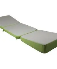 Poltroncina bianca e verde trasformabile in lettino - NUOVA