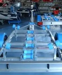 Rimorchio porta barca 750Kg Pima meccanica tedesca corto