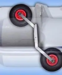 Ruote alaggio curve per gommoni in acciaio inox Euro 129