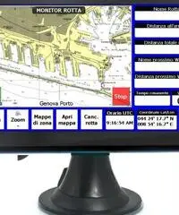 GPS navigatore nautico plotter cartografico display colori 7,0
