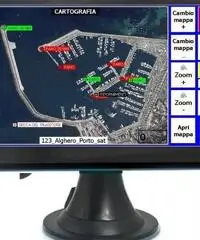 GPS navigatore nautico plotter cartografico display colori 7,0