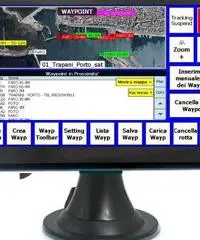 GPS navigatore nautico plotter cartografico display colori 7,0