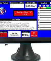 GPS plotter cartografico nautico display a colori 5,0