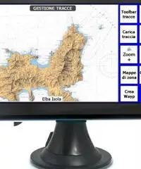 GPS plotter cartografico nautico display a colori 5,0
