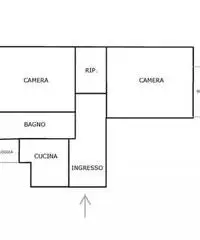 FURIO CAMILLO NO AGENZIE 2 camere + servizi piano alto