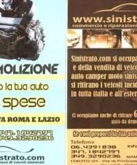 AUTO SINISTRATA? AUTO INCIDENTATA? AUTO BRUCIATA?AUTO DA DEMOLIRE? AUTO SINISTRATA? AUTO INCIDENTATA? AUTO BRUCIATA?AUTO DA DEMOLIRE?