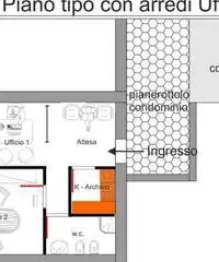 Ufficio di fronte catasto Napoli via De gasperi