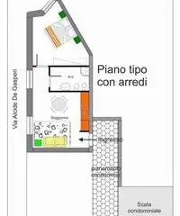 Appartamento di 45 mq via de gasperi napoli