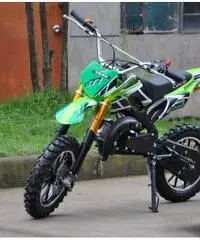 minimoto cross 49cc 2 tempi bambini 4-11 anni pitbike 10'