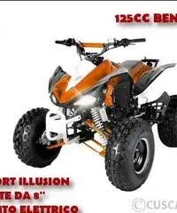 Quad 125cc 4 tempi cross ruote da 8' pollici con retromarcia NO targab