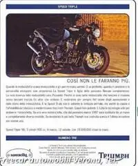 TRIUMPH Speed Triple 900 ISCRITTA FMI + KIT CARLO TALAMO