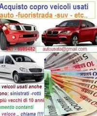 Auto usate acquistiamo per contanti,anche rotte incidentate