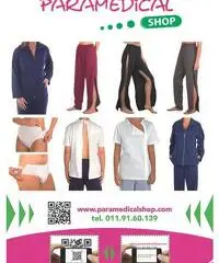 T-shirt aperte sul davanti per interventi