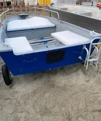 Barca Canadian 372 + evinrude 15 cv