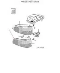 COPERCHIO FANALINO POSTERIORE SX PEUGEOT 106 COD 63524 - Calabria