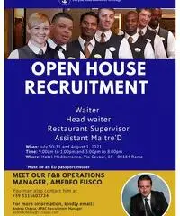 Si assume personale per Compagnia di Crociere Si assume personale per Compagnia di Crociere