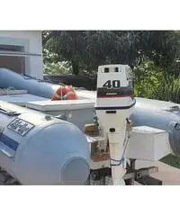 Gommone motore carrello