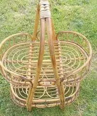 Carrello Portabottiglie in bambù - Vintage - Toscana Carrello Portabottiglie in bambù - Vintage - Toscana