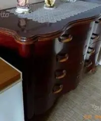 CASSETTIERA anni 40 - 50, legno ciliegio maniglie - Bergamo CASSETTIERA anni 40 - 50, legno ciliegio maniglie - Bergamo