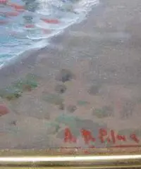 Piccolo quadro impressionista rappresentante un lido della c - Napoli Piccolo quadro impressionista rappresentante un lido della c - Napoli