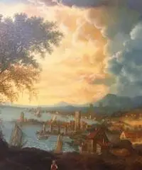Quadro olio su tela - Veneto Quadro olio su tela - Veneto