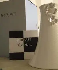 Vaso ceramica STILARTE argento - nuovo - Milano Vaso ceramica STILARTE argento - nuovo - Milano