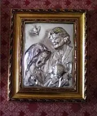 Quadro Sacra Famiglia in argento - Puglia